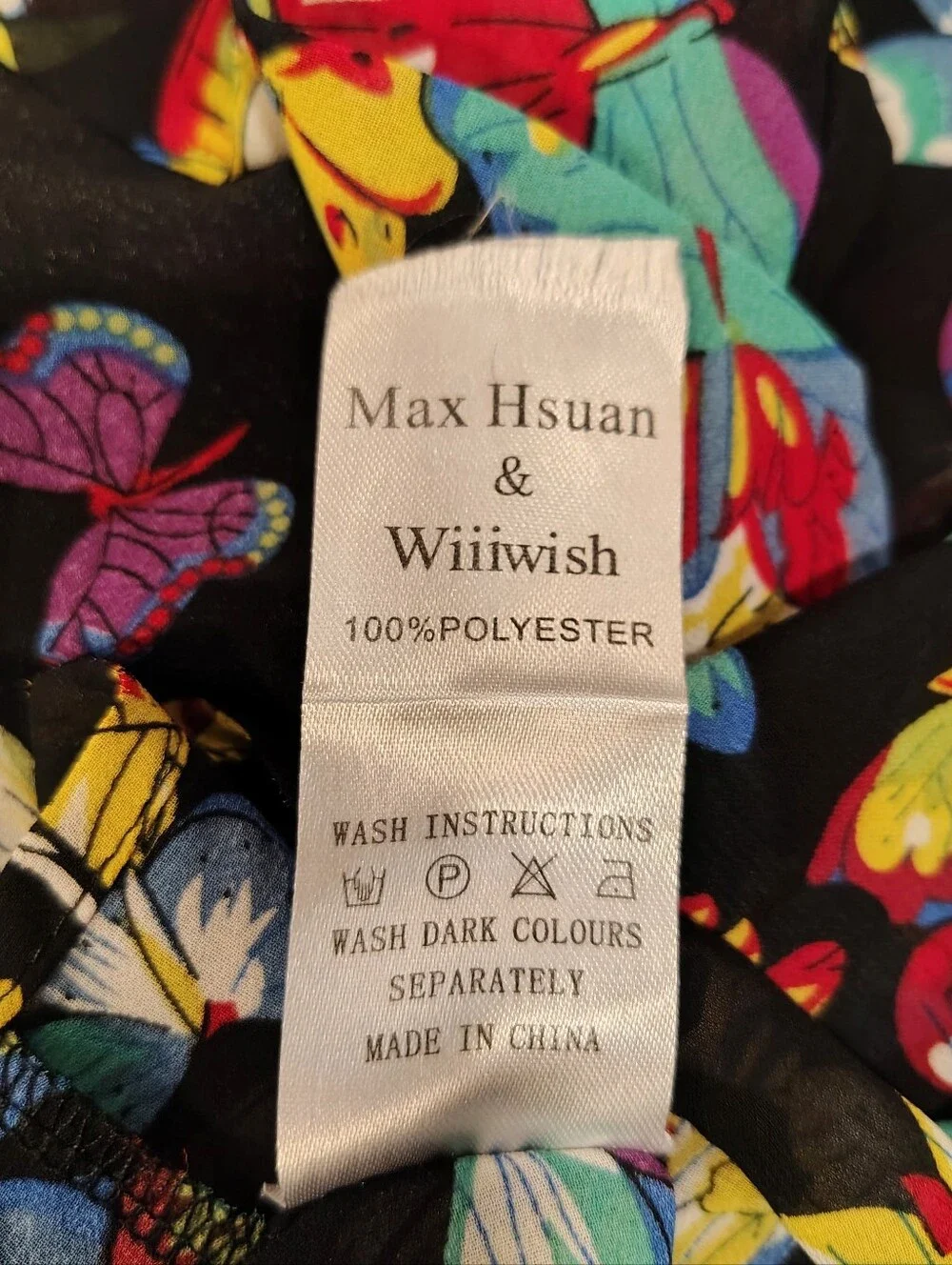 Max Hsuan & Wiiiwish Butterfly Kimono Cardigan Sheer OS Whimsical Flowy Vibrant